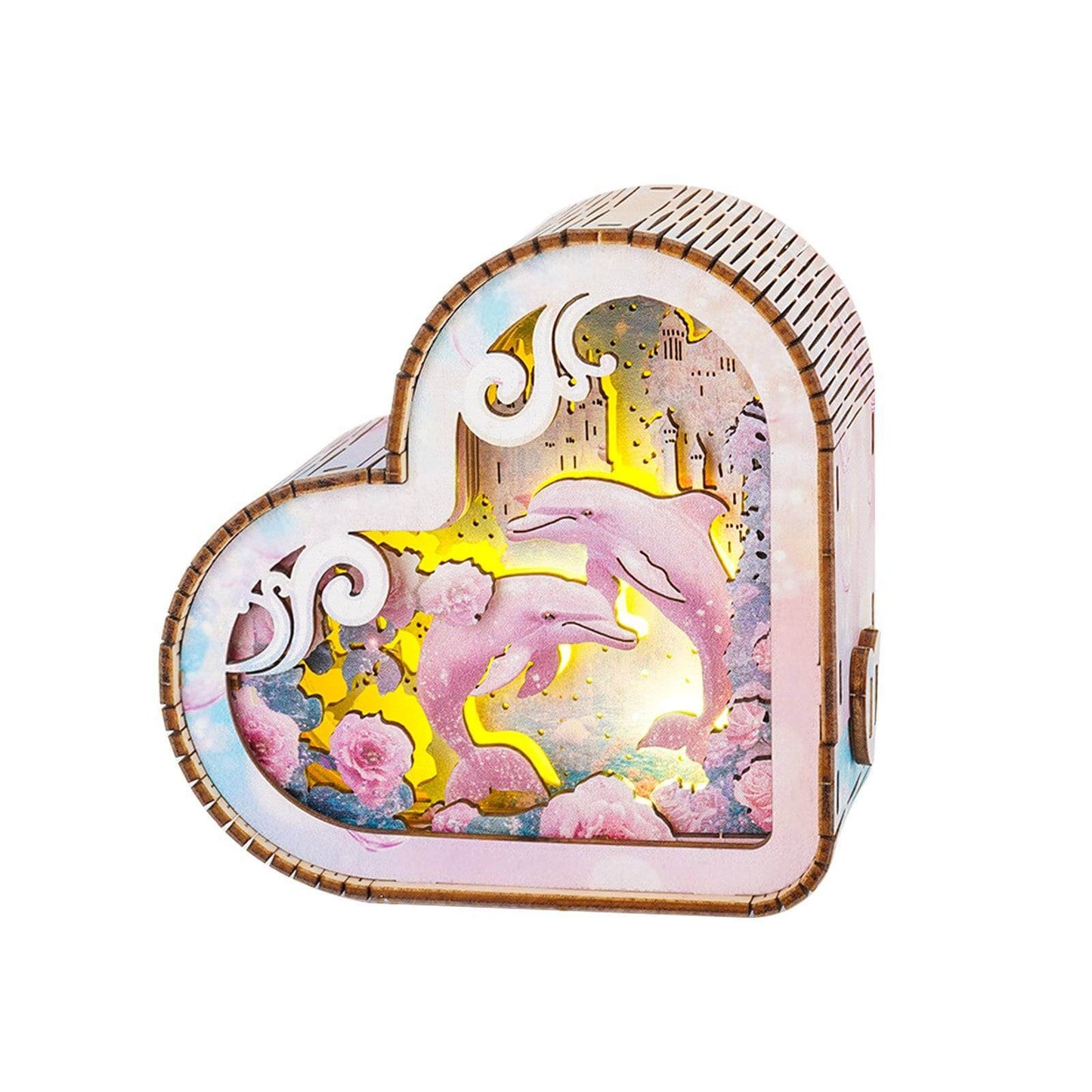 3D Wooden Puzzle Night Light, DIY kits for adults