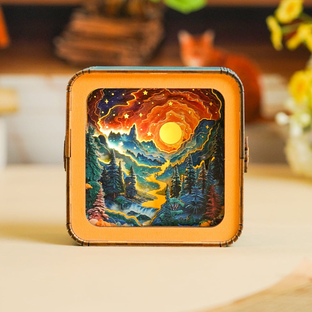 3D Wooden Puzzle Night Light, DIY kits for adults