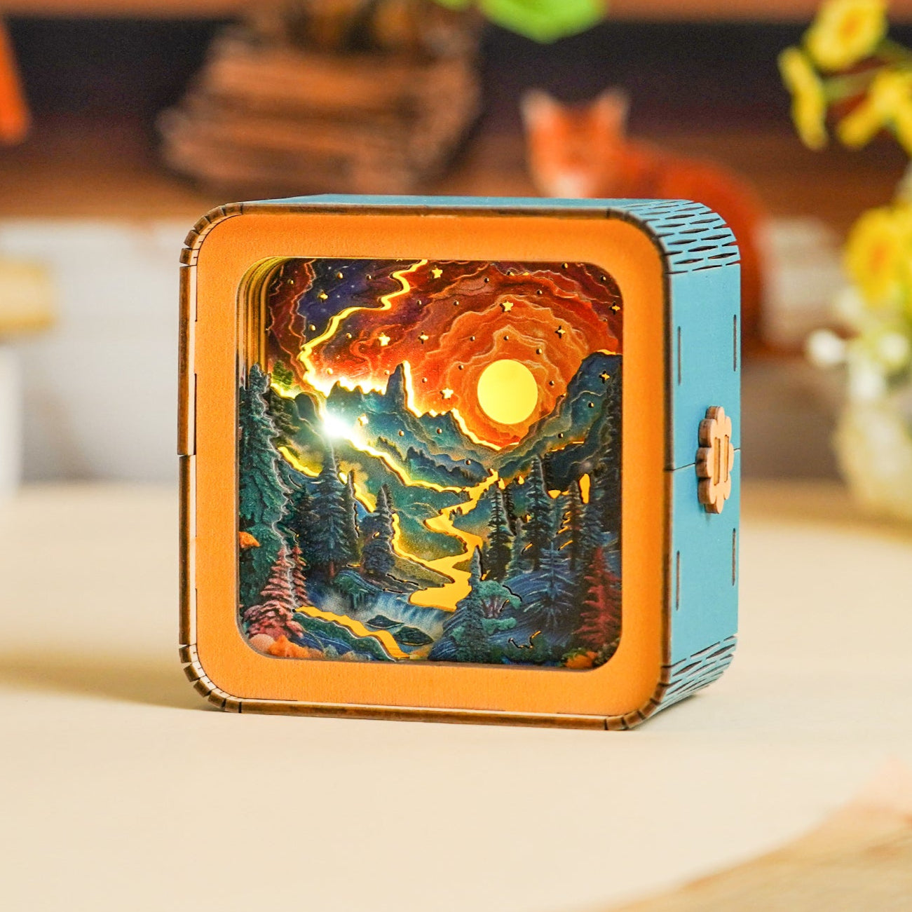 3D Wooden Puzzle Night Light, DIY kits for adults