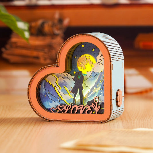 3D Wooden Puzzle Night Light, DIY kits for adults