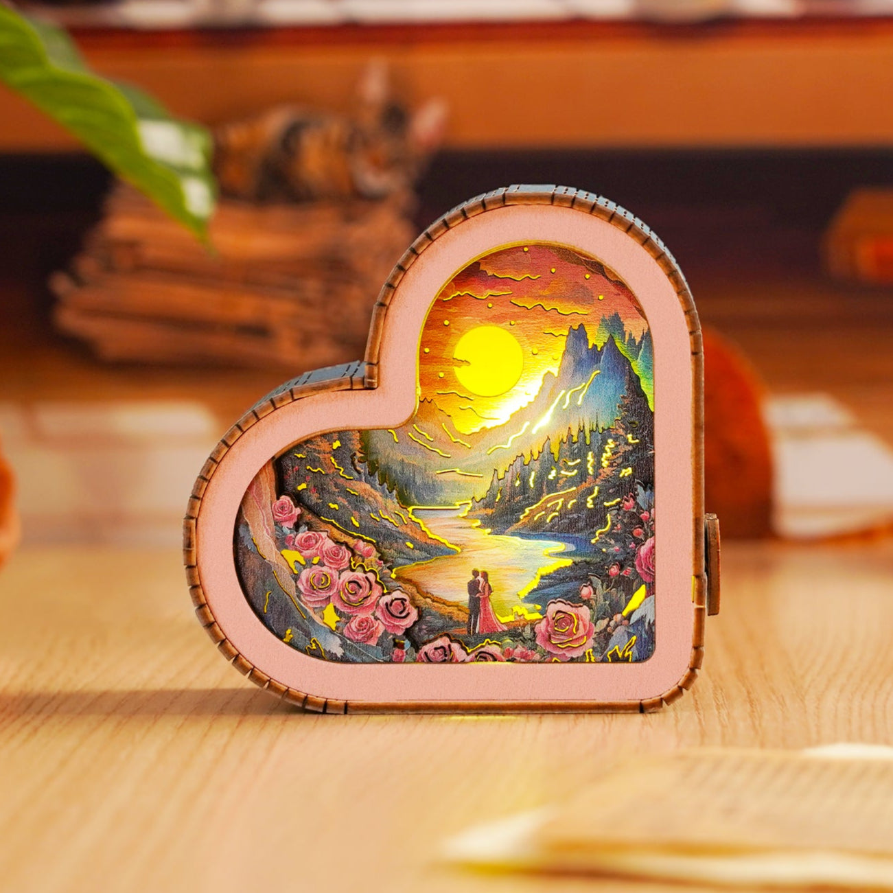 3D Wooden Puzzle Night Light, DIY kits for adults