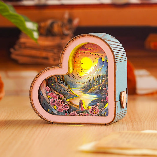 3D Wooden Puzzle Night Light, DIY kits for adults