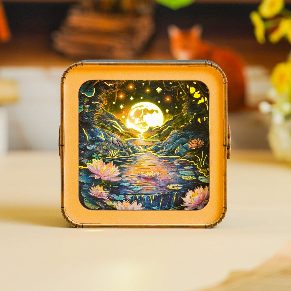 3D Wooden Puzzle Night Light, DIY kits for adults