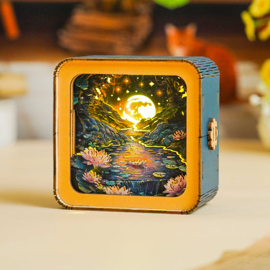 3D Wooden Puzzle Night Light, DIY kits for adults