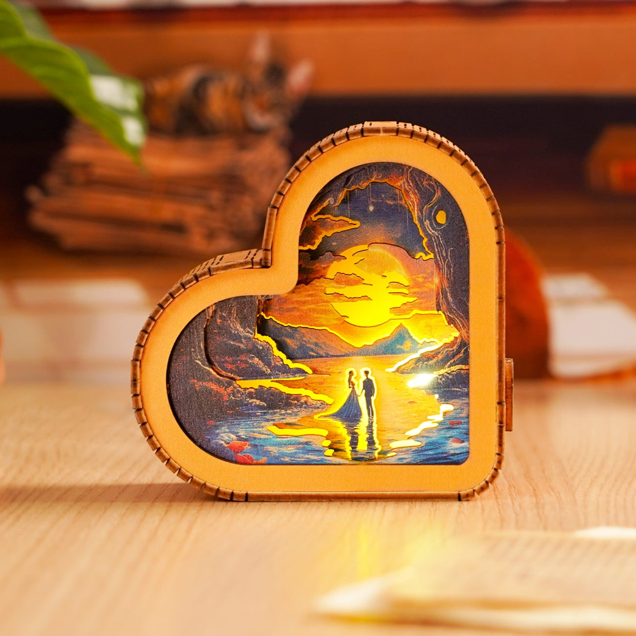 3D Wooden Puzzle Night Light, DIY kits for adults
