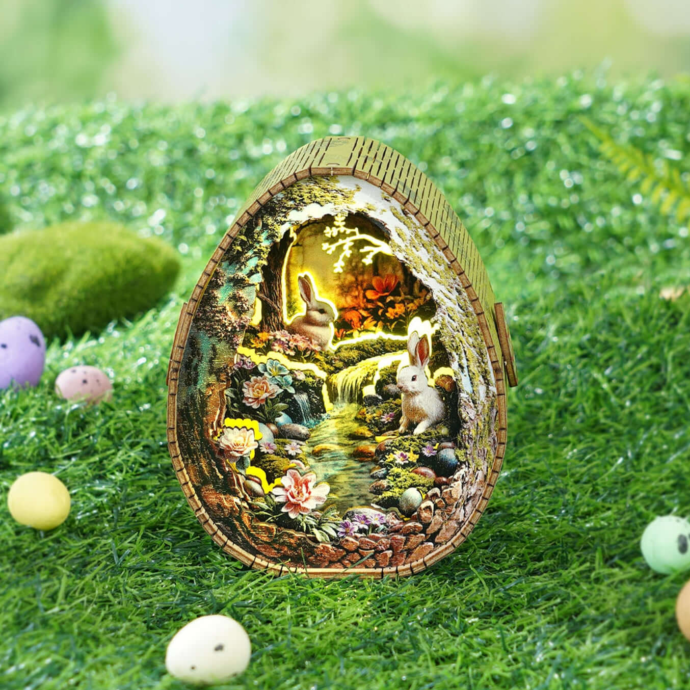 3D Wooden Puzzle Night Light, DIY kits for adults