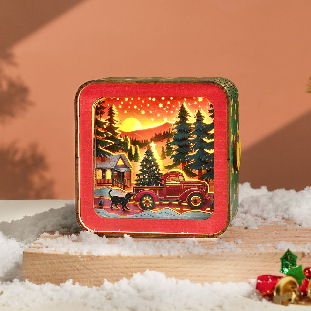 Ready for Christmas - 3D Wooden Puzzle Night Light – CUTYWOOD