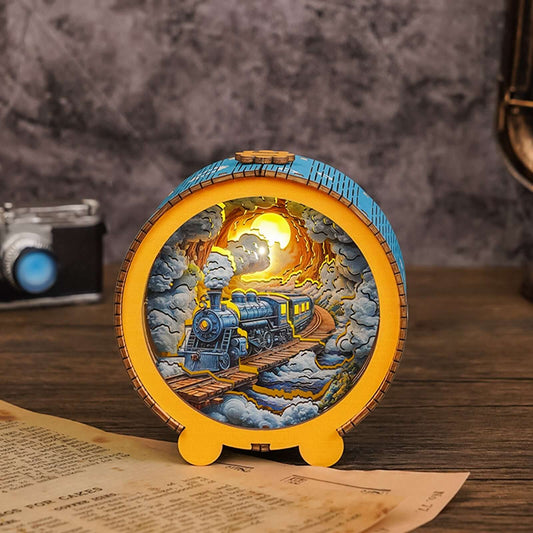 3D Wooden Puzzle Night Light, DIY kits for adults