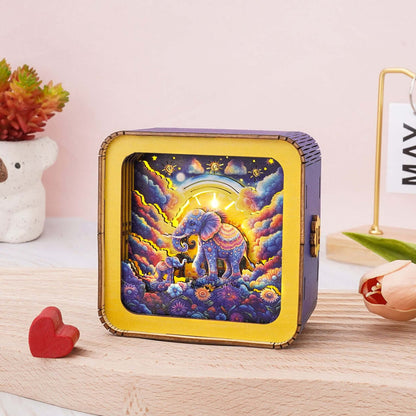 3D Wooden Puzzle Night Light, DIY kits for adults