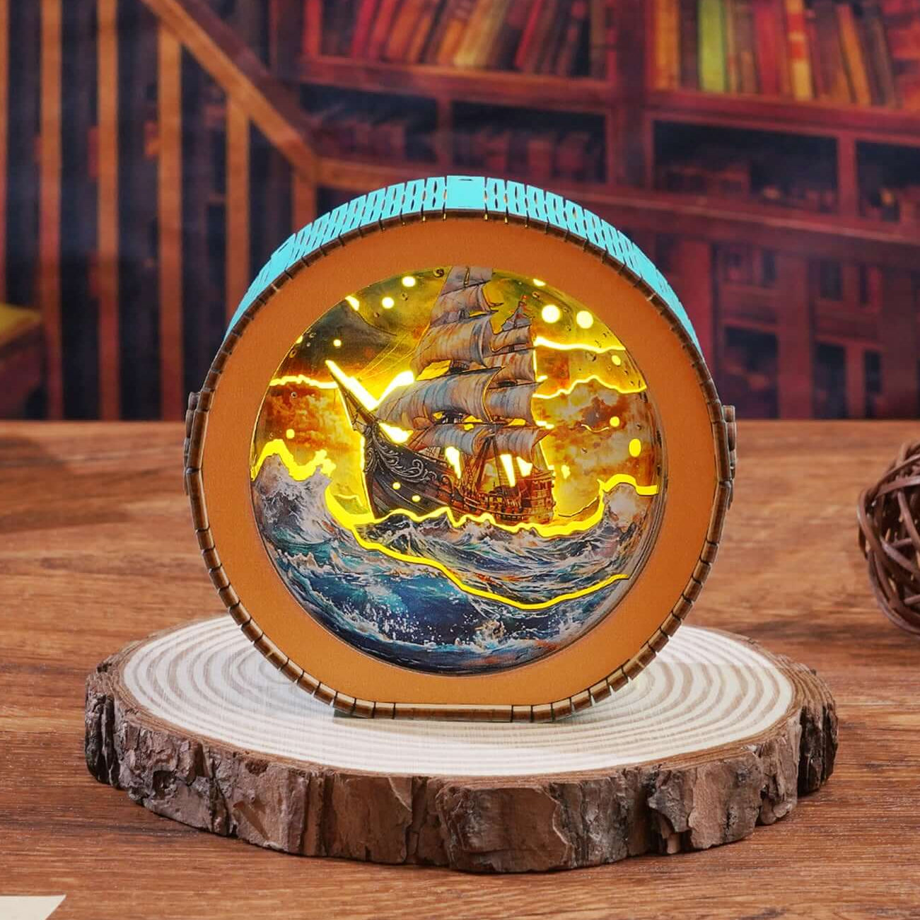 3D Wooden Puzzle Night Light, DIY kits for adults