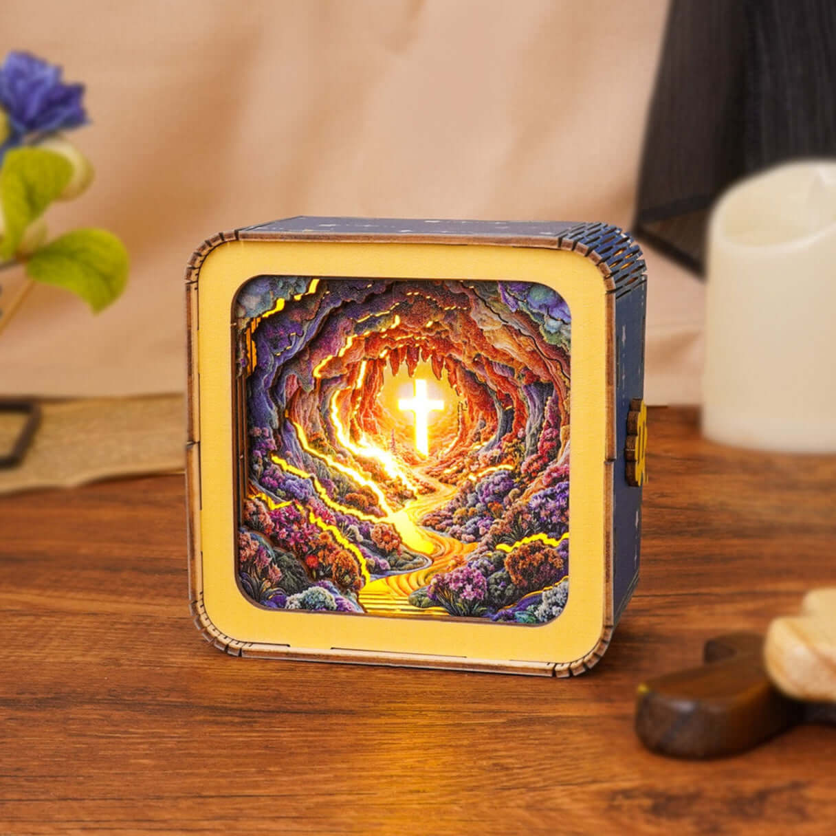 3D Wooden Puzzle Night Light, DIY kits for adults