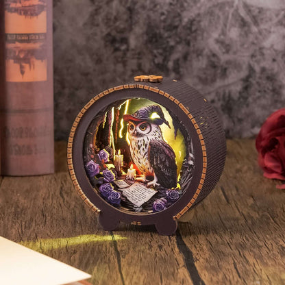 3D Wooden Puzzle Night Light, DIY kits for adults