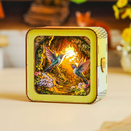 3D Wooden Puzzle Night Light, DIY kits for adults
