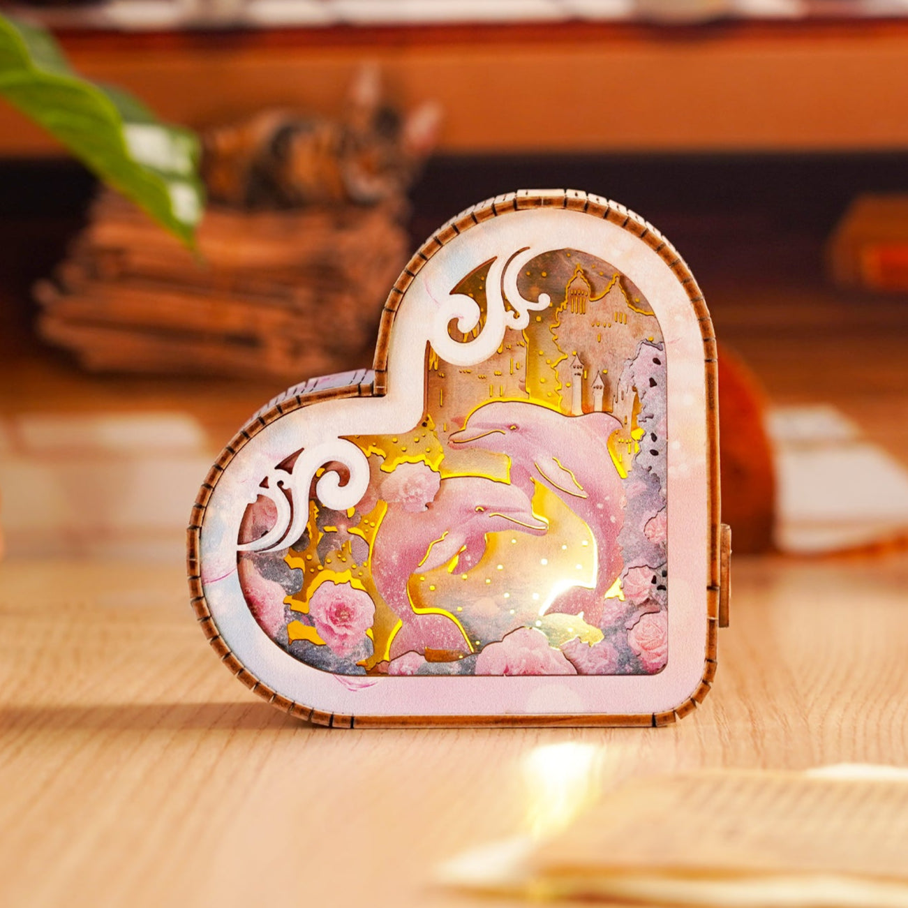 3D Wooden Puzzle Night Light, DIY kits for adults