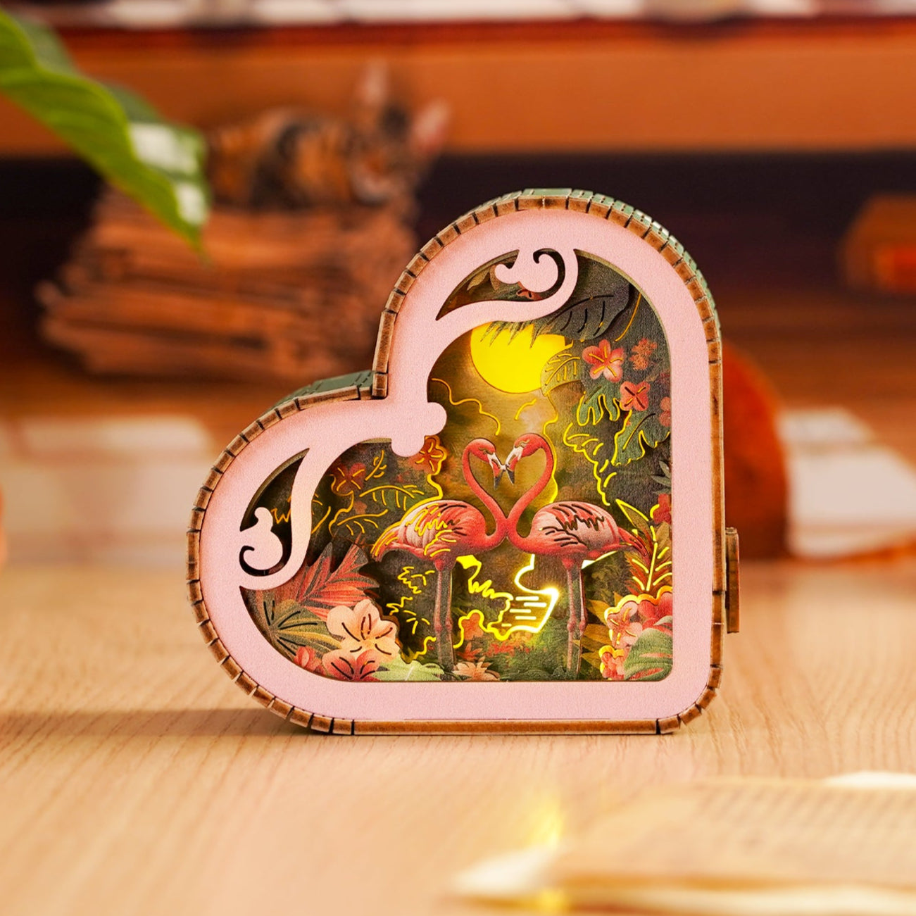 3D Wooden Puzzle Night Light, DIY kits for adults