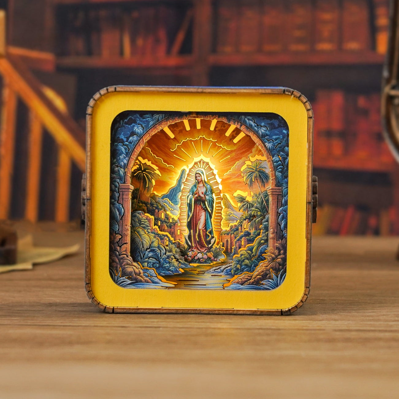 3D Wooden Puzzle Night Light, DIY kits for adults