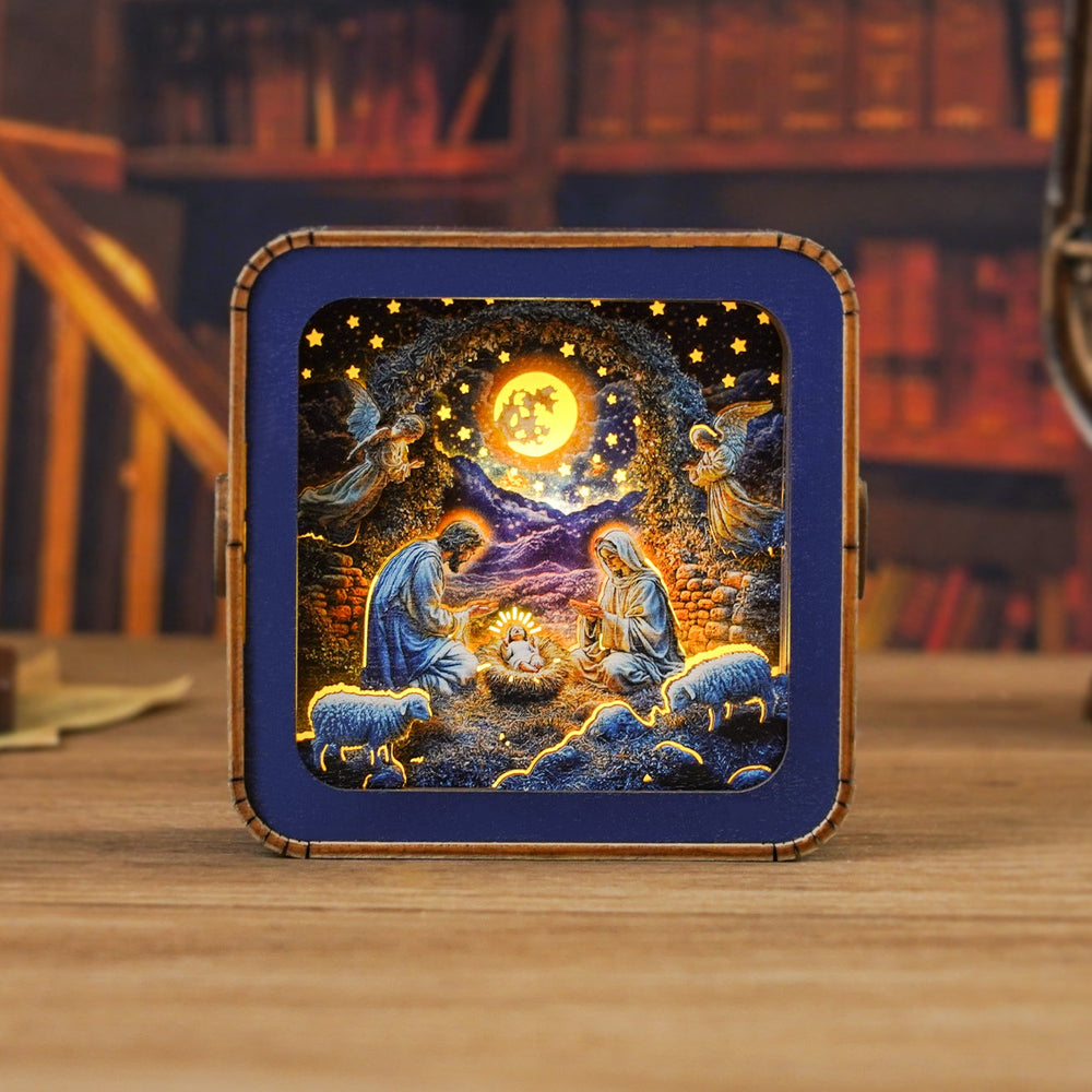 3D Wooden Puzzle Night Light, DIY kits for adults