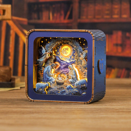 3D Wooden Puzzle Night Light, DIY kits for adults