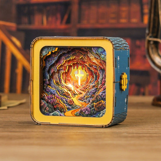 3D Wooden Puzzle Night Light, DIY kits for adults