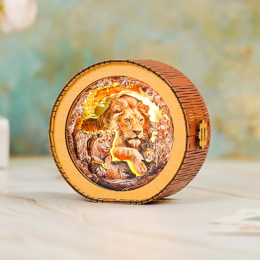 3D Wooden Puzzle Night Light, DIY kits for adults