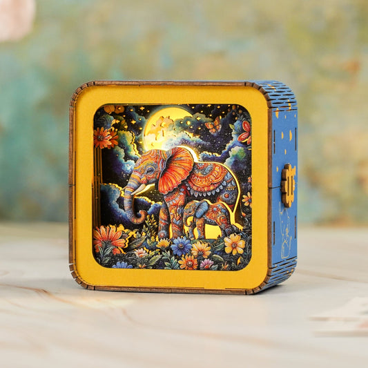 3D Wooden Puzzle Night Light, DIY kits for adults