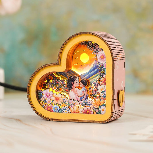 3D Wooden Puzzle Night Light, DIY kits for adults