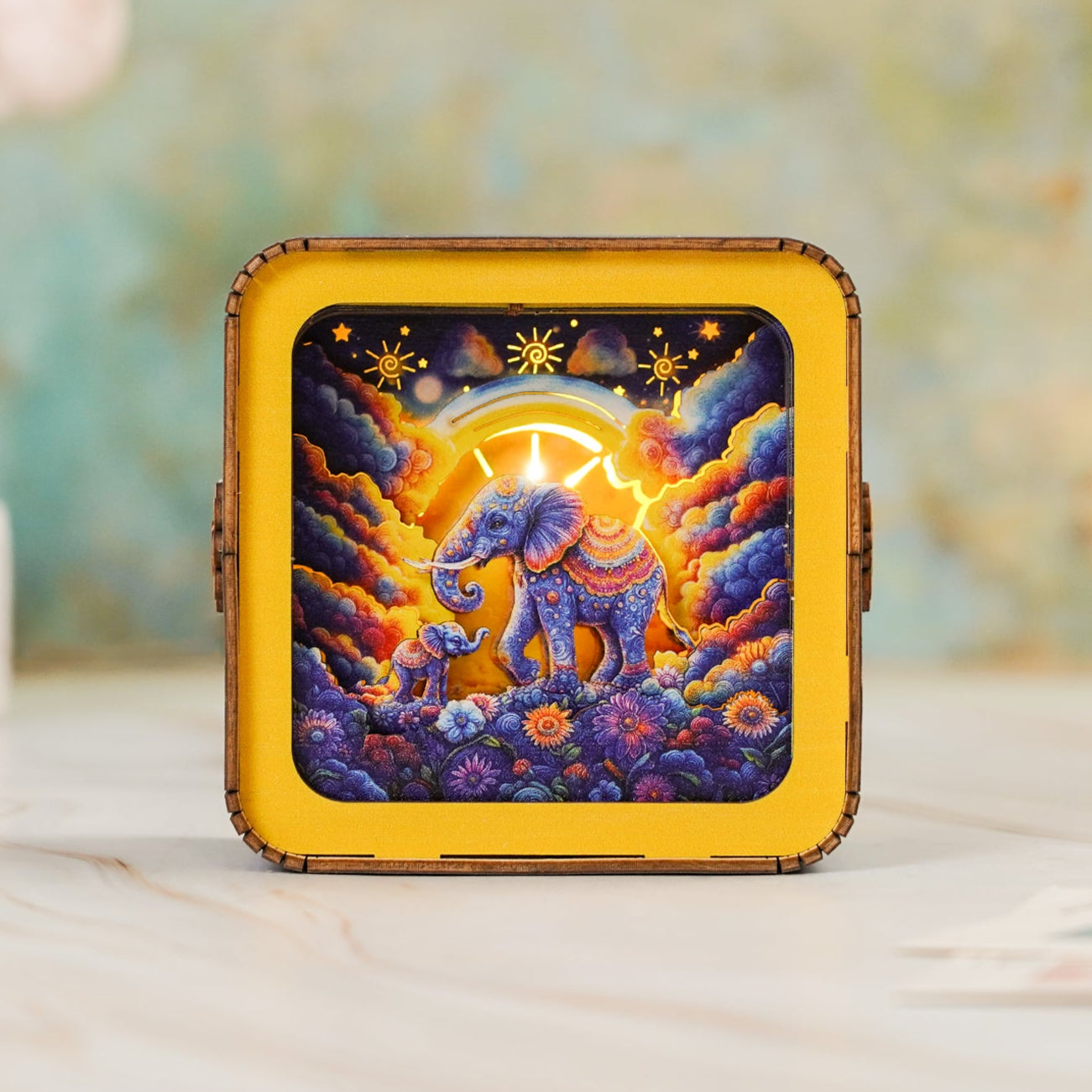 3D Wooden Puzzle Night Light, DIY kits for adults