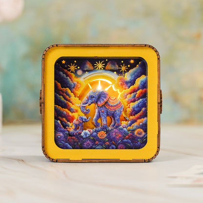 3D Wooden Puzzle Night Light, DIY kits for adults