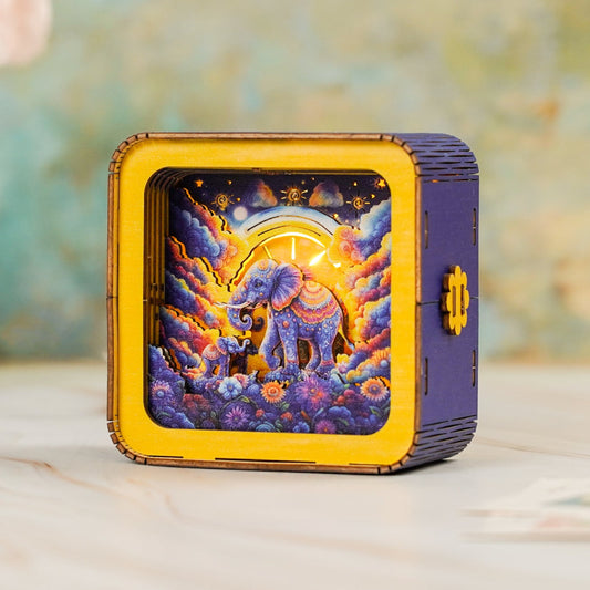 3D Wooden Puzzle Night Light, DIY kits for adults
