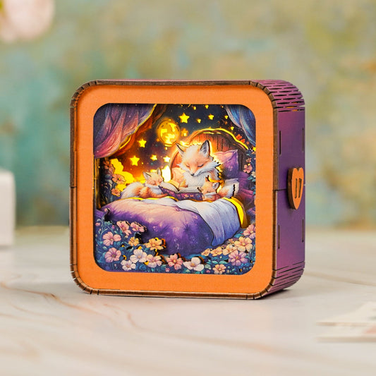 3D Wooden Puzzle Night Light, DIY kits for adults