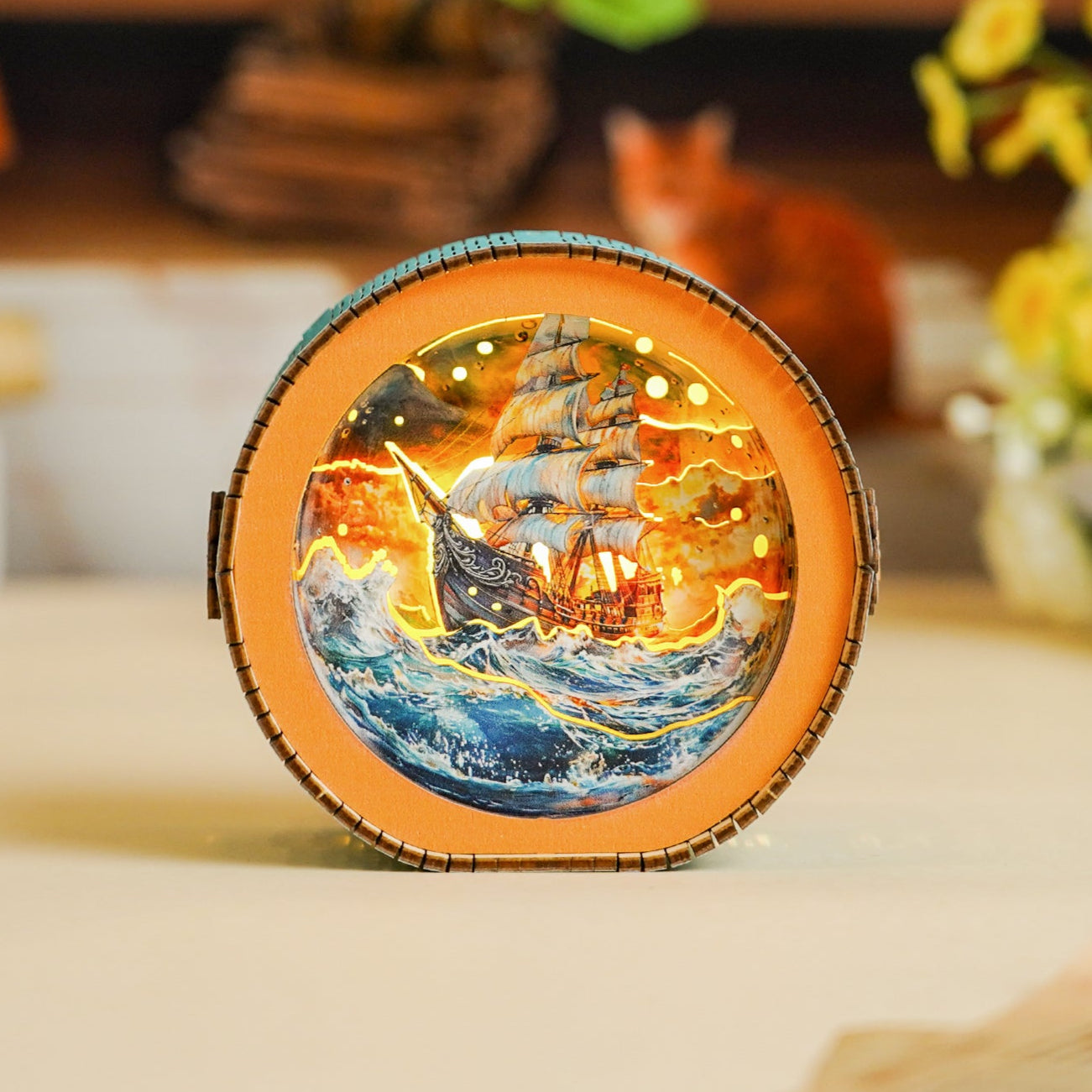 3D Wooden Puzzle Night Light, DIY kits for adults