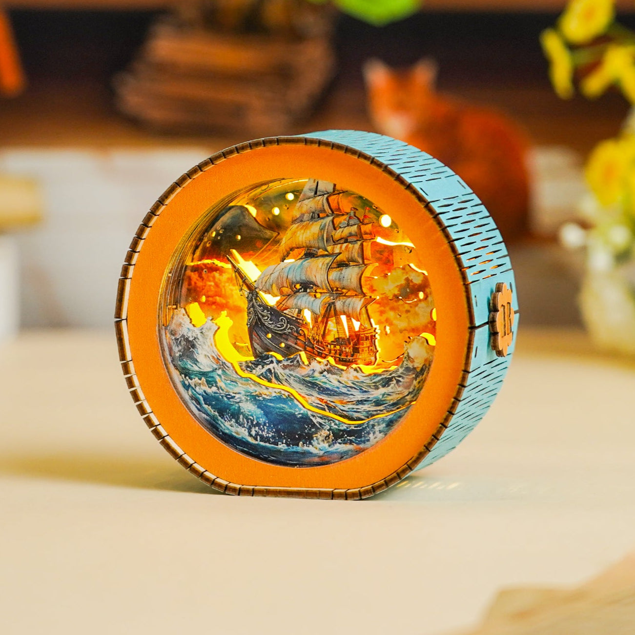 3D Wooden Puzzle Night Light, DIY kits for adults