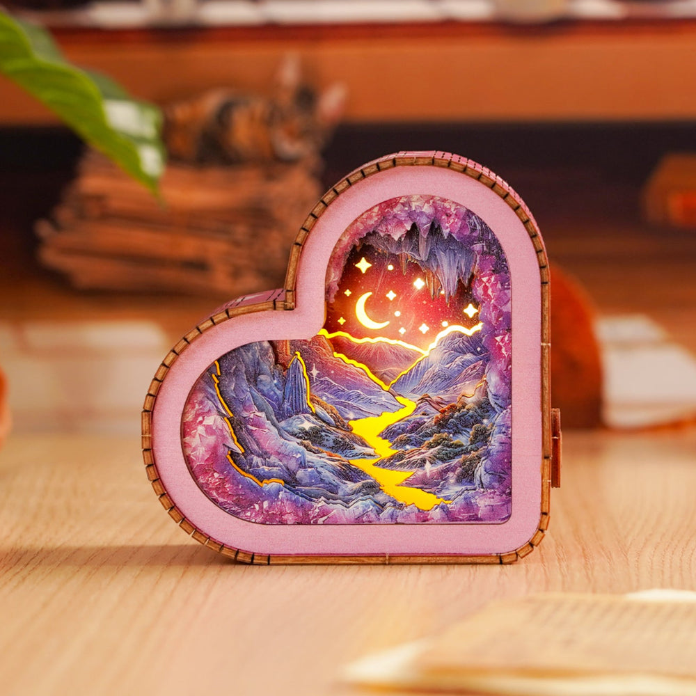 3D Wooden Puzzle Night Light, DIY kits for adults