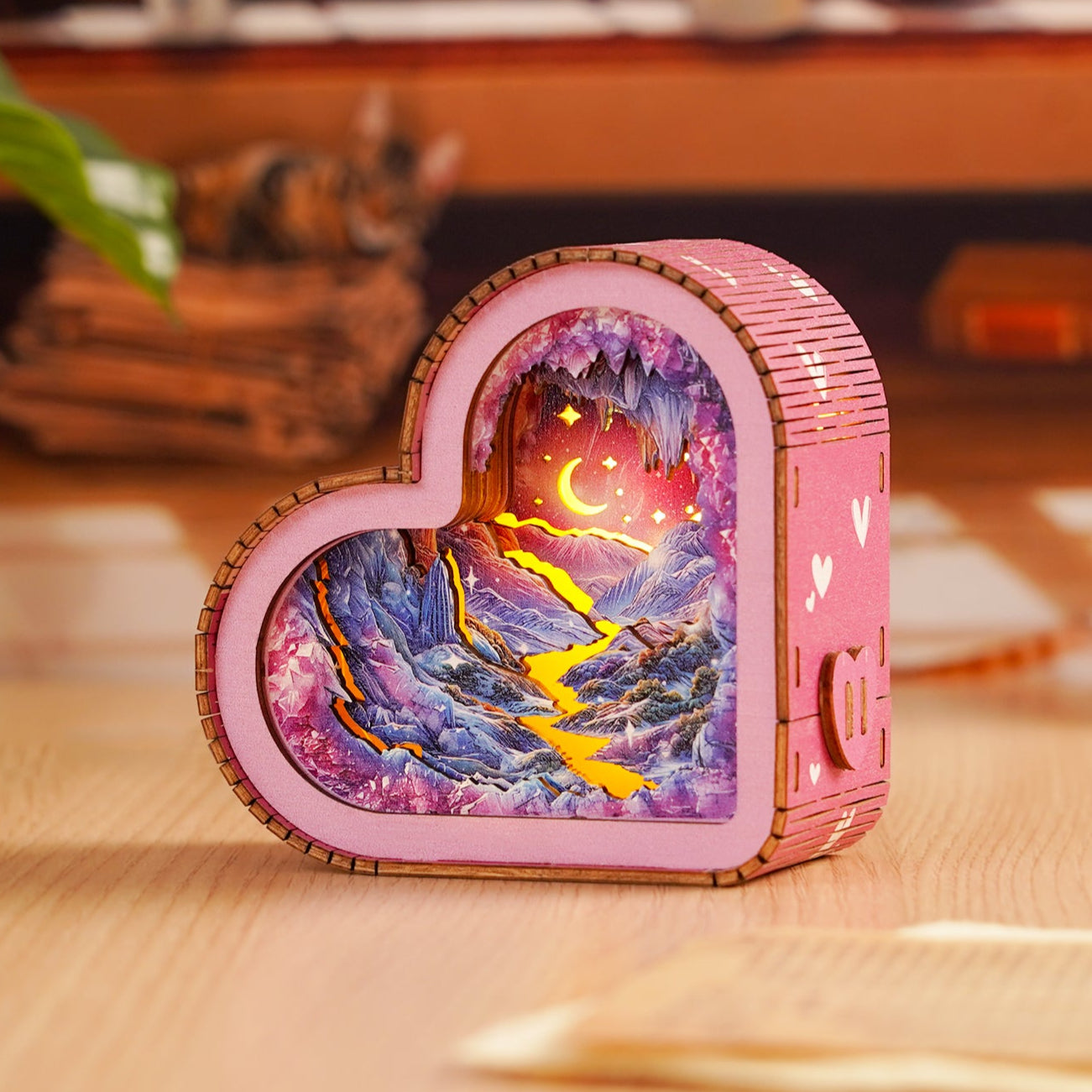 3D Wooden Puzzle Night Light, DIY kits for adults