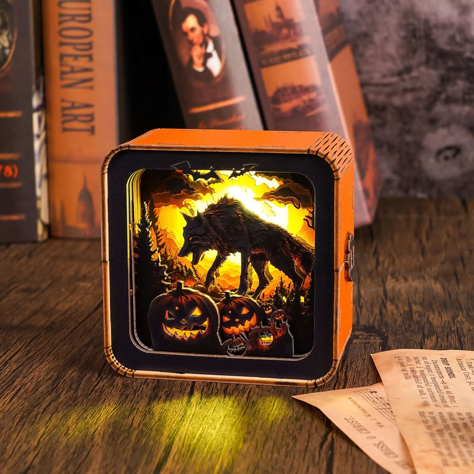 3D Wooden Puzzle Night Light, DIY kits for adults