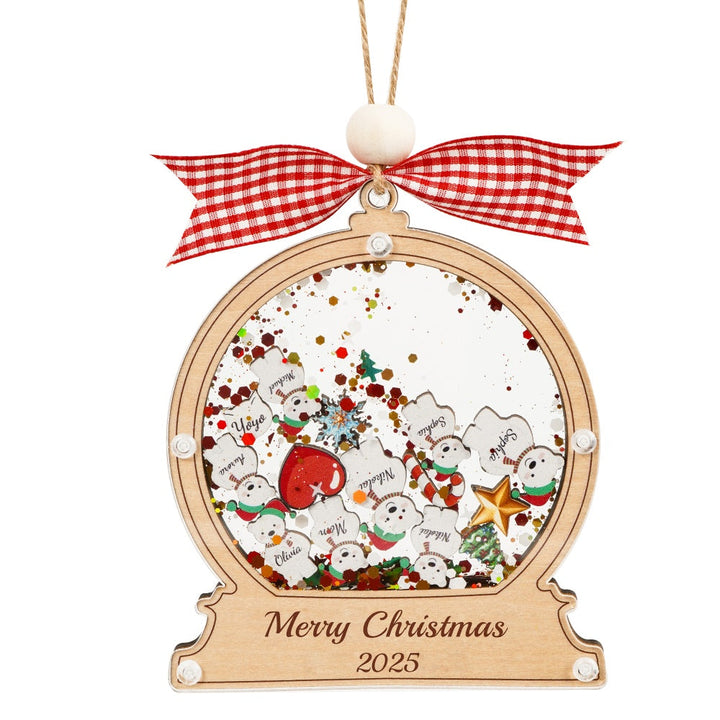 Christmas Snow Globe Ornament - Bear
