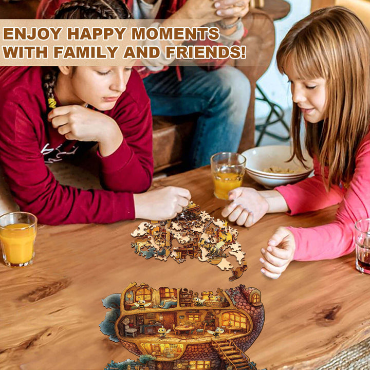Bee Hut Wooden Jigsaw Puzzle