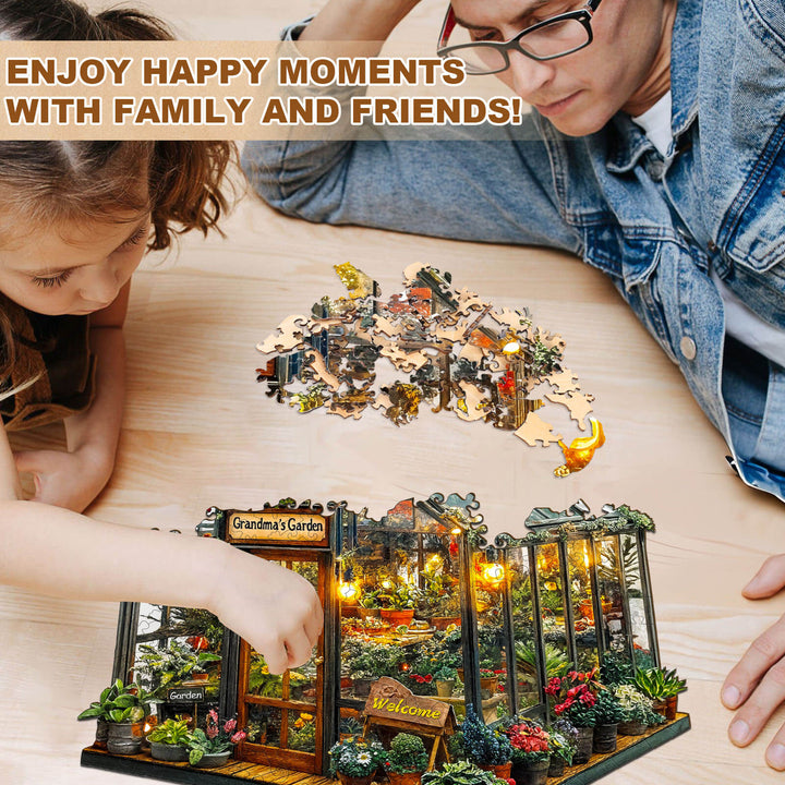 Grandma's Garden Wooden Jigsaw Puzzle