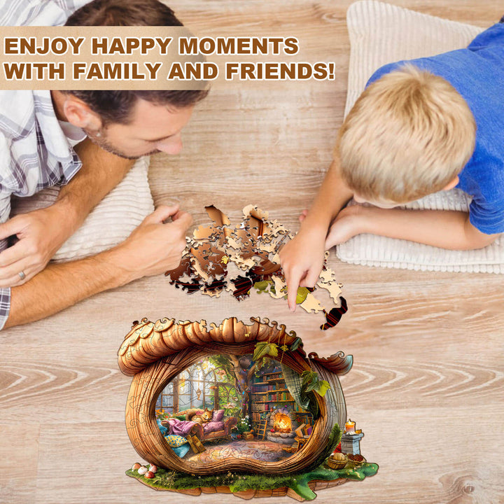 Squirrel's House Wooden Jigsaw Puzzle