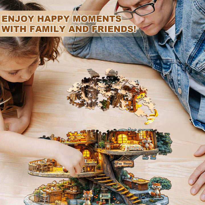 Fox House Wooden Jigsaw Puzzle