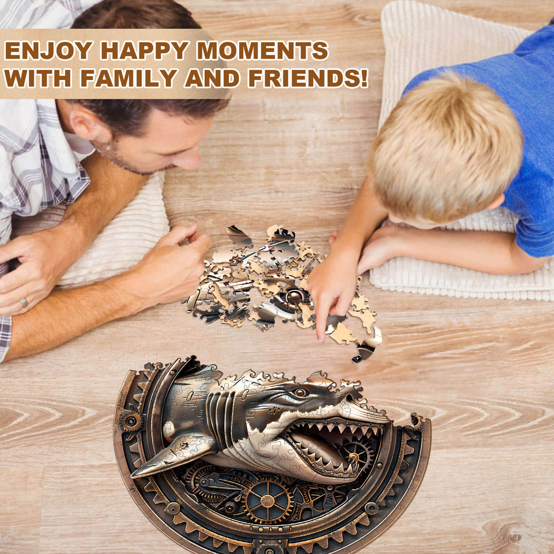 Mechanical Shark-2 Wooden Jigsaw Puzzle