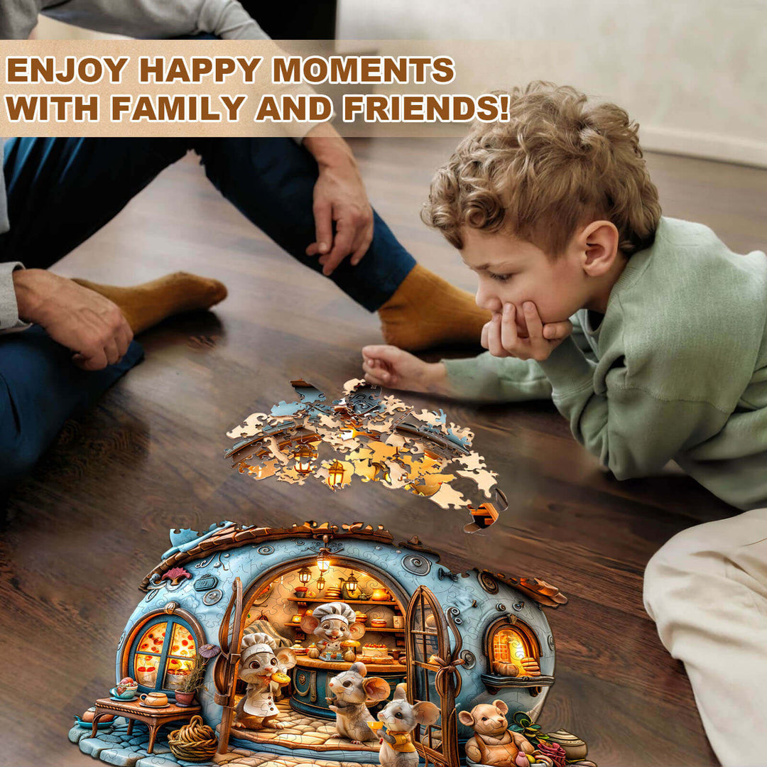 Mouse's Shop Wooden Jigsaw Puzzle