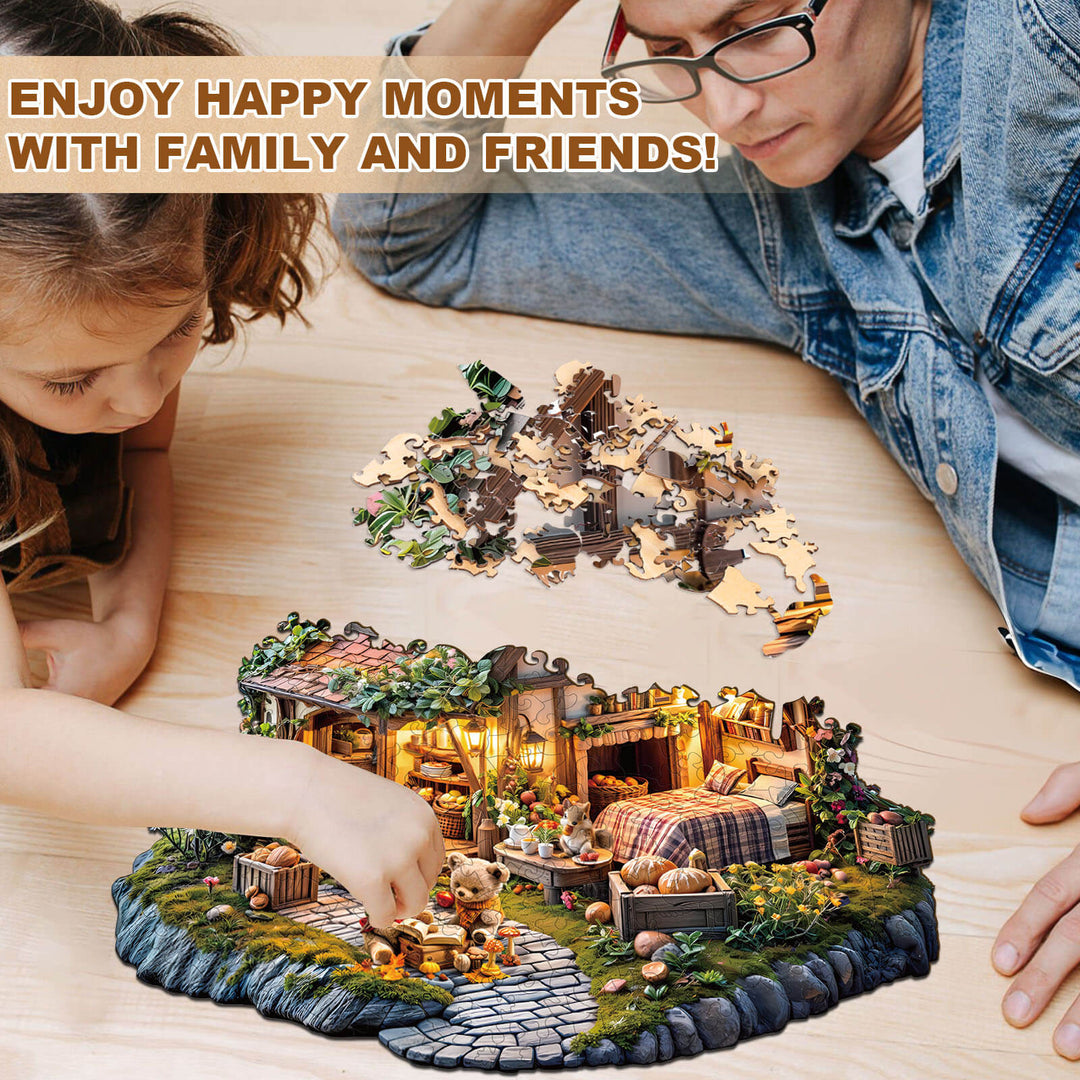 Bear's house Wooden Jigsaw Puzzle