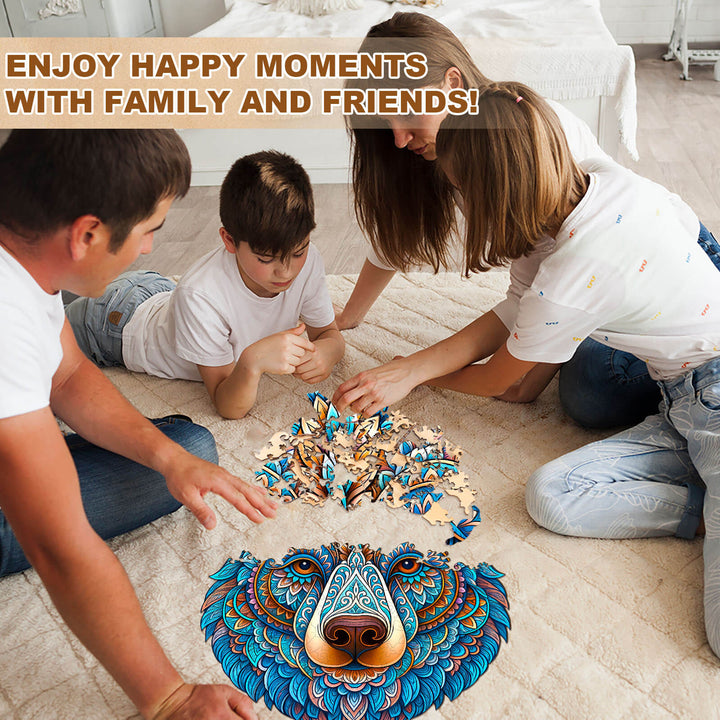 Colorful bear Wooden Jigsaw Puzzle