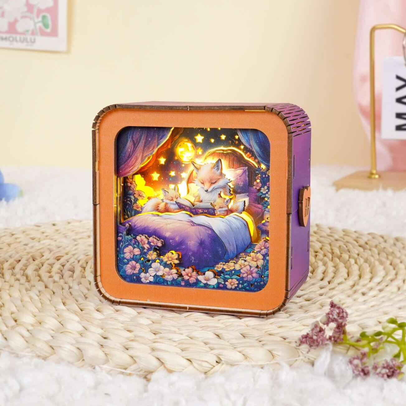 3D Wooden Puzzle Night Light, DIY kits for adults