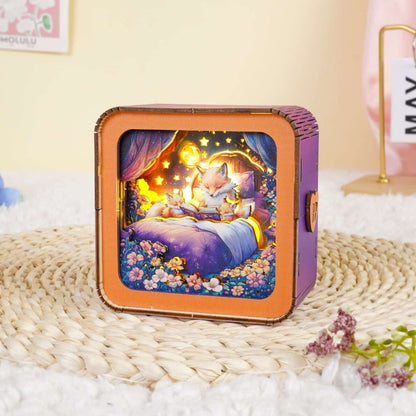 3D Wooden Puzzle Night Light, DIY kits for adults