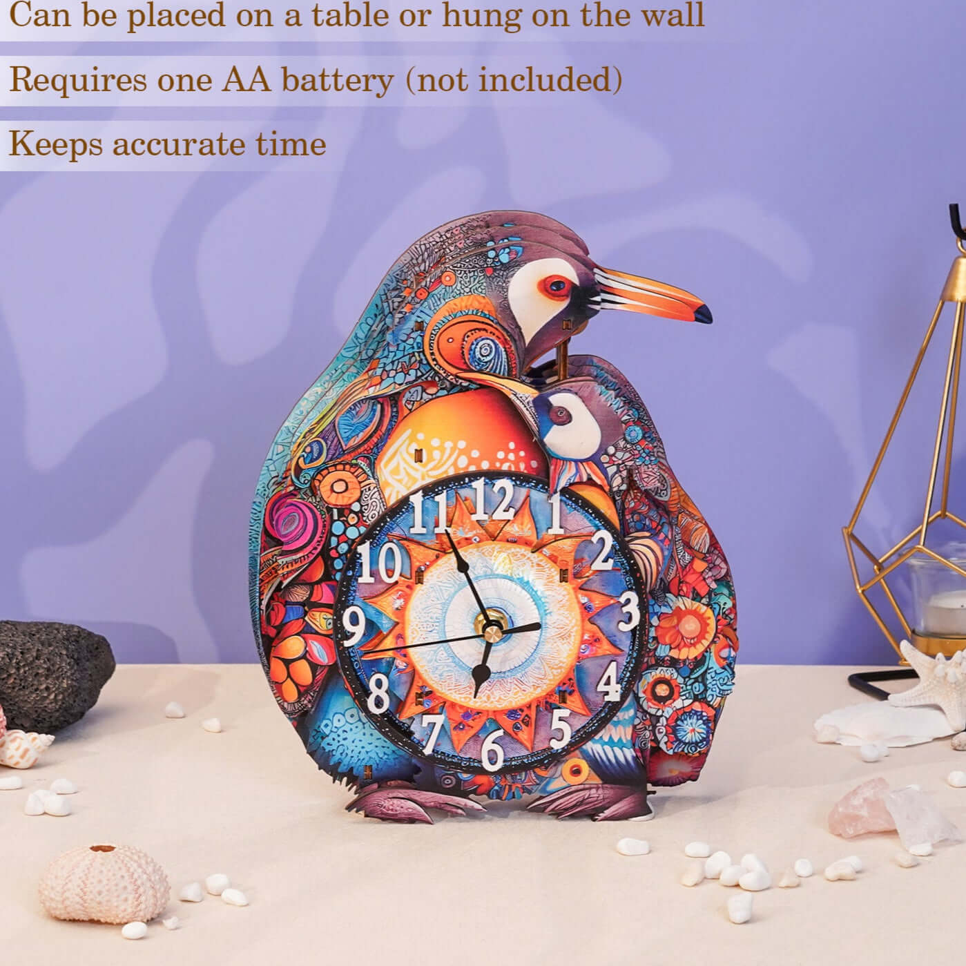 DIY Wooden Clock, 3D Puzzle Craft Kit