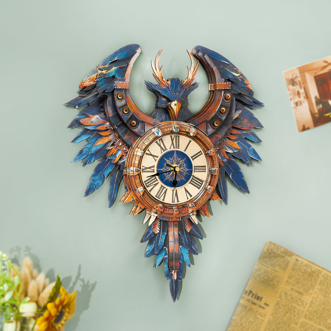 Thunderwing Sovereign DIY Wooden Clock, 3D Puzzle Craft Kit