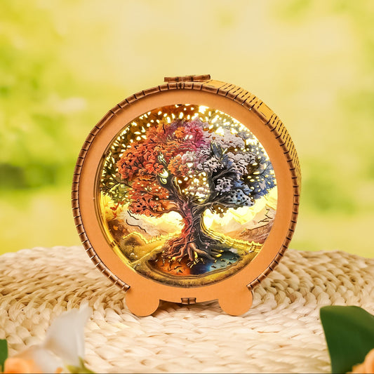 3D Wooden Puzzle Night Light, DIY kits for adults