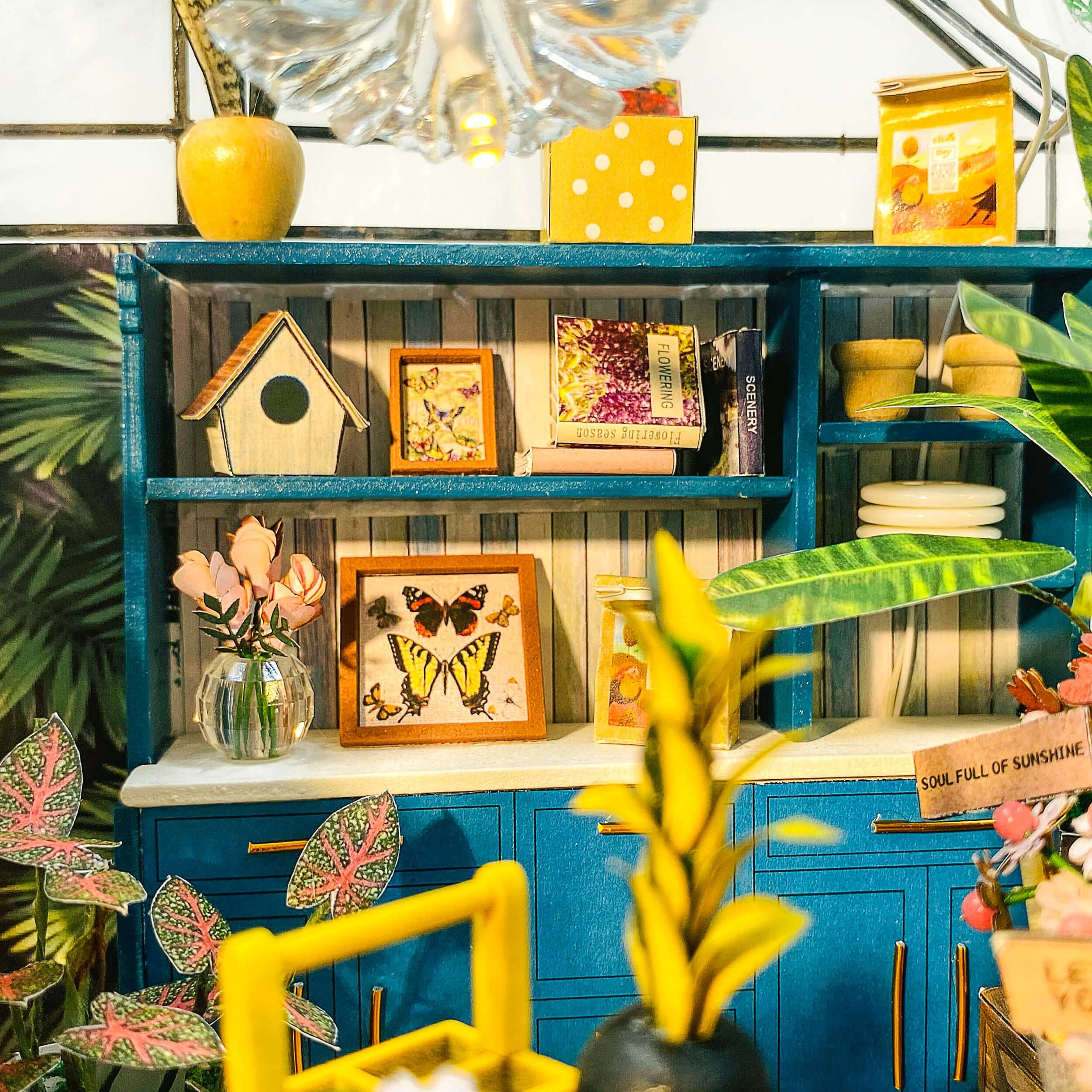 DIY miniature house kit, dollhouse kit for adults